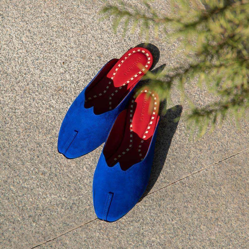 Mukstar Cult Bolt Blue Mules